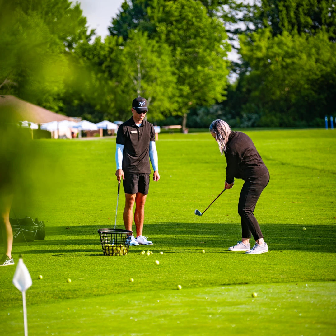 Golf lesson in London, Ontario at Fanshawe Golf School.