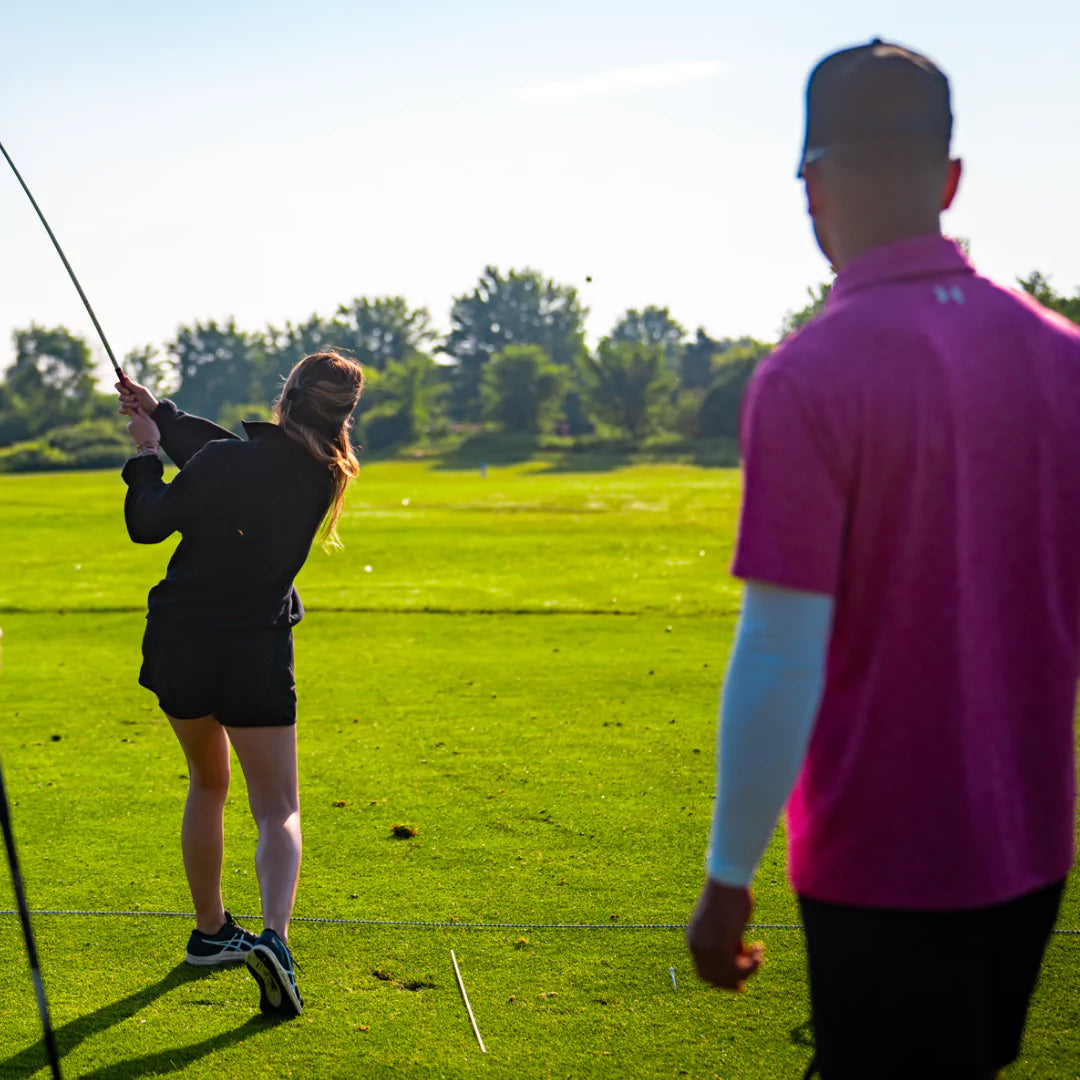 Group of women enjoying beginner golf lessons in London Ontario at Fanshawe Golf School