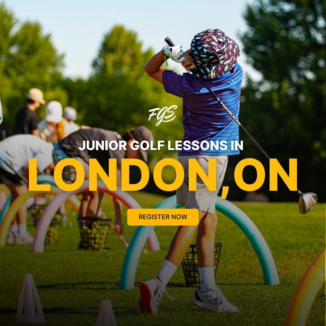 Kids golf lesson in London, Ontario at Fanshawe Golf School