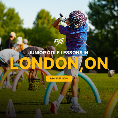 Kids golf lesson in London, Ontario at Fanshawe Golf School